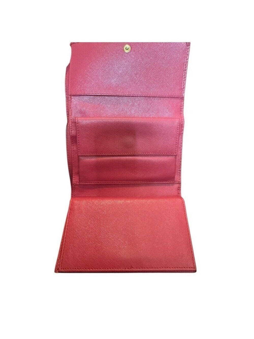 Prada Pink Saffiano tri-Fold Continental Wallet - Picture 6 of 16